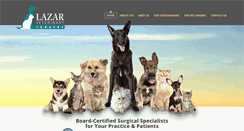 Desktop Screenshot of lazarveterinarysurgery.com