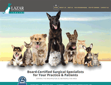 Tablet Screenshot of lazarveterinarysurgery.com